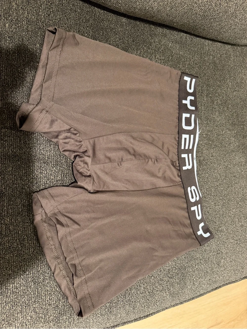 Spyder Brown Boxer Briefs with Branded Waistband